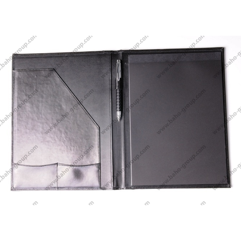 Black Folder with pen holder